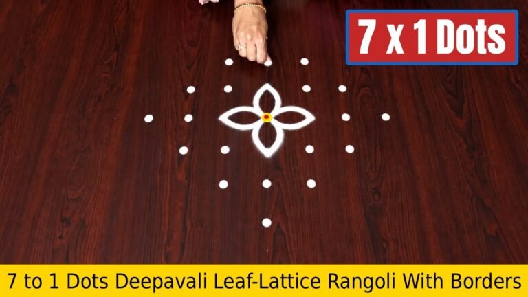 To Dots Deepavali Leaf Lattice